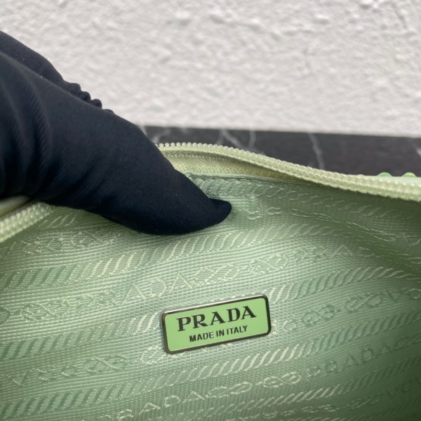Pra*a satin mini-bag with artificial crystals