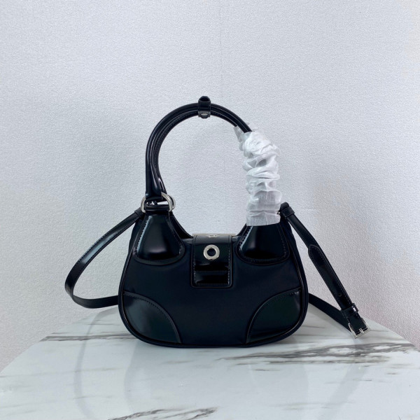Pra*a moon padded nappa-leather bag