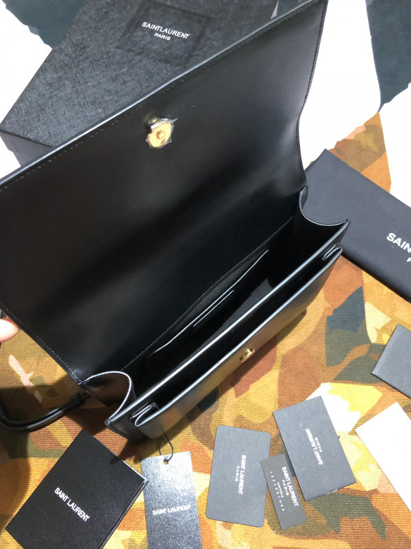 Y*L medium sunset satchel in smooth leather