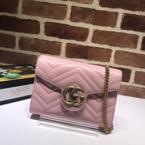 G*u*i gg marmont chain wallet