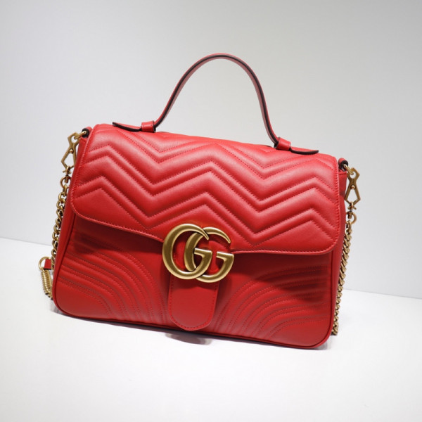 G*u*i gg marmont medium top handle bag