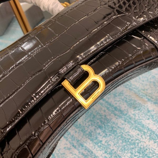 Ba*len*cia*ga  hourglass stretched top handle bag