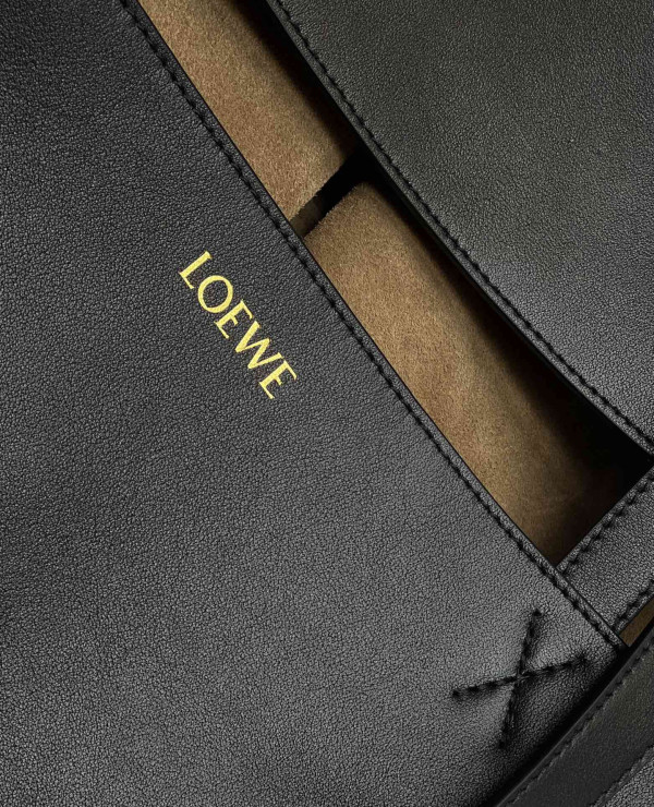 Lowee XL Puzzle Fold Tote in shiny calfskin - 42*41*18cm