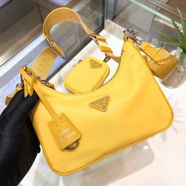 Pra*a nylon hobo bag