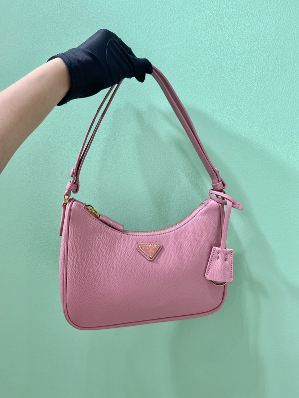 Pra*a re-edition saffiano leather mini bag