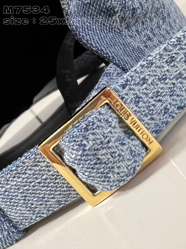 l0*is V*t0n damier denim 3d cap