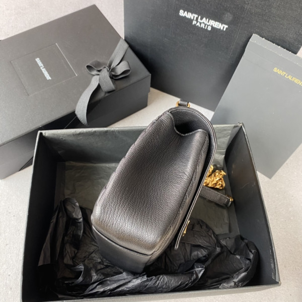 Y*L medium leather shoulder bag-24*17*6.5cm