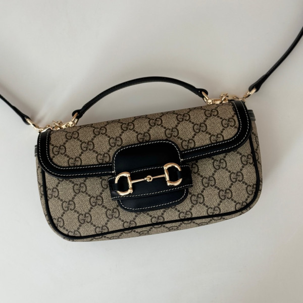 G*u*i horsebit 1955 soft small top handle bag-22.6*12.7*5.6cm