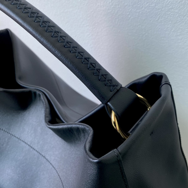 Pra*a large leather shoulder bag