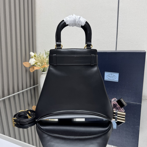 Pra*a medium carey leather bag-30*31*6.5cm