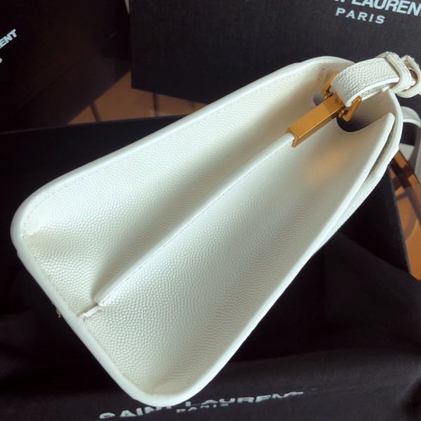 Y*L cassandra mini top handle bag in grain de poudre embossed leather